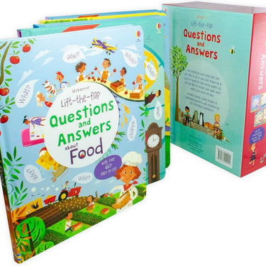 Usborne Lift the flap Questions and Answers 5 Books Box Set Collection Animals Body