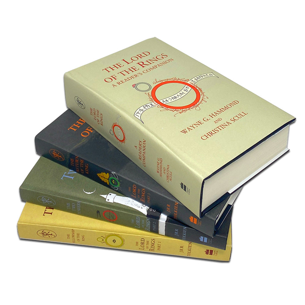 Photo of The Lord of The Rings Hardback Box Set by J.R.R. Tolkien on a White Background