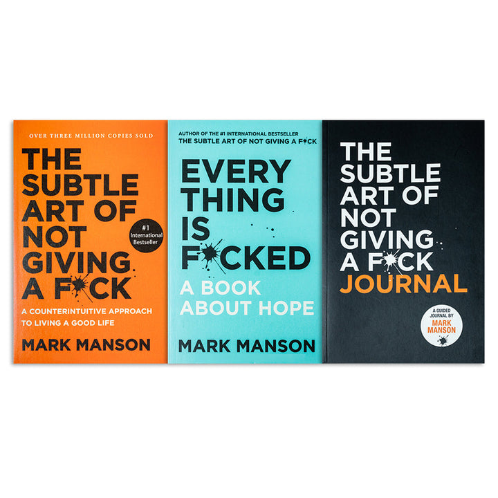 Mark Manson Collection 3 Books Set (The Subtle Art of Not Giving a F*ck Journal, Everything Is F*cked, The Subtle Art of Not Giving a F*ck)