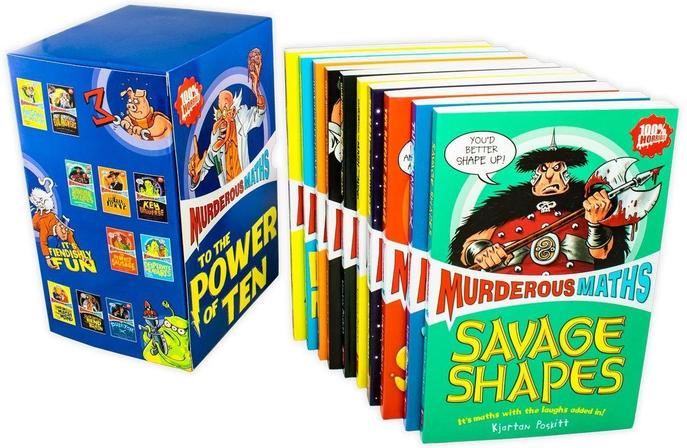 Murderous Maths 10 Books Collection Box Set Poskitt Kjartan Horrible Series