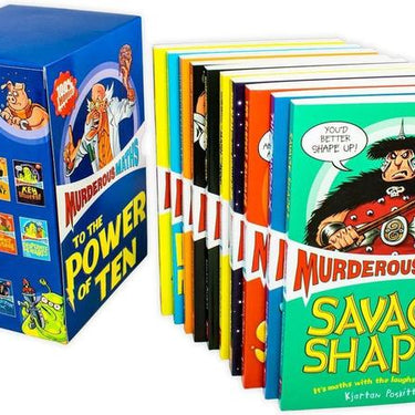 Murderous Maths 10-Book Collection Box Set by Kjartan Poskitt | Fun & Educational Children's Books | Humorous Math Series for Kids & Young Readers!