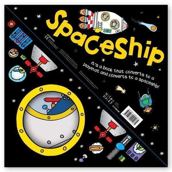 Miles Kelly Convertible SpaceShip 3 in 1 Book Playmat and Toy for Children