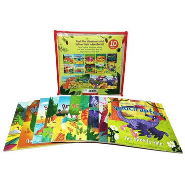 Miles Kelly Dinosaur Adventures 10 Books Collection Set by Catherine Veitch (Paperback)