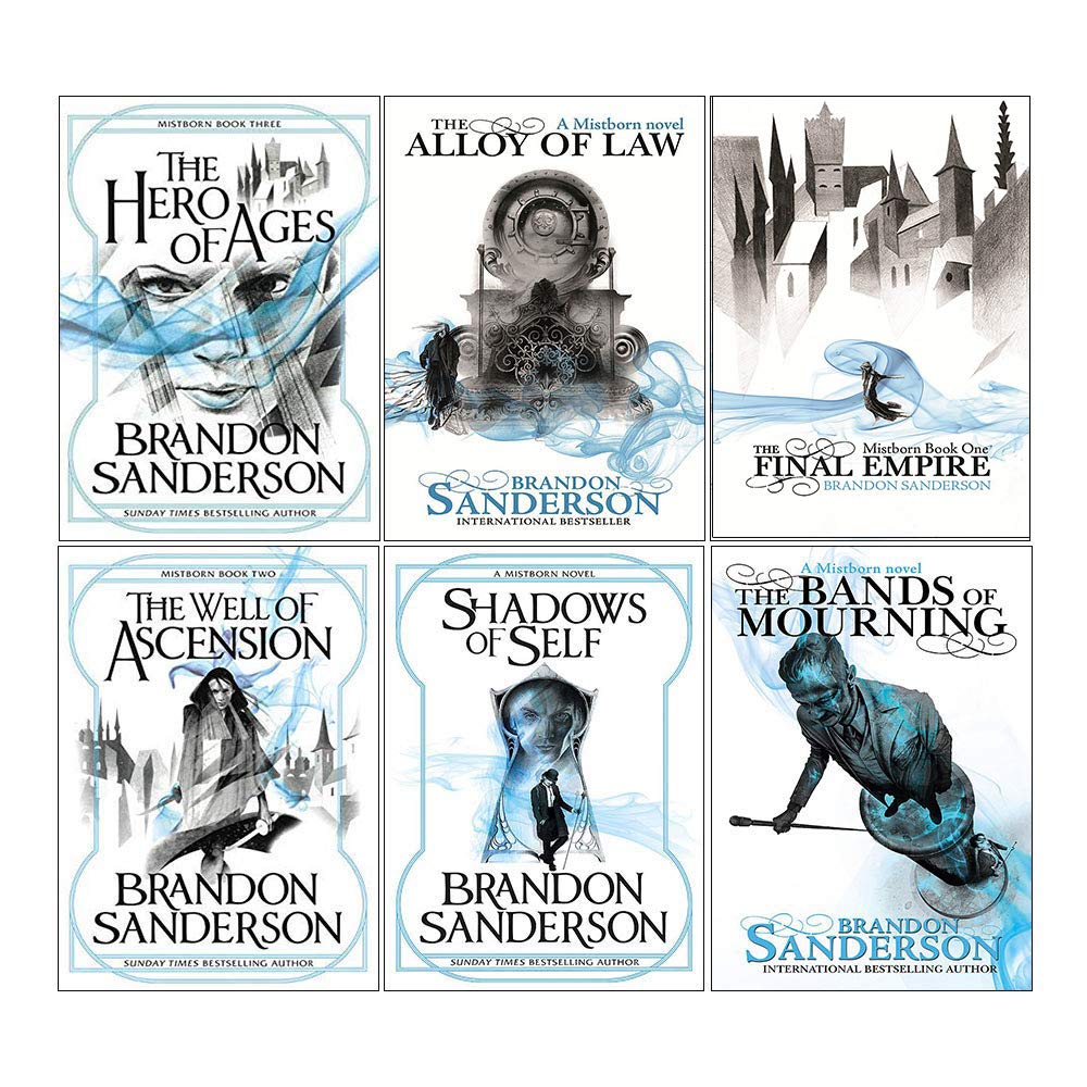 Brandon Sanderson Mistborn Series 6 Books Collection Set