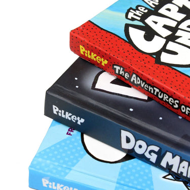 Dav Pilkey's Hero Collection 3 Hardcover Book Boxed Set | Captain Underpants, Dog Man & Cat Kid – Funny Illustrated Comics & Graphic Novels for Kids