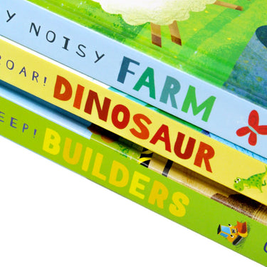 My First Sound Book Collection 3 Book Set (Very Noisy Farm, Builders and Dinosaur)