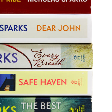 Nicholas Sparks 5 book set 3 ( The Longest Ride, Every Breath, Safe Haven, The Best of me, Dear John)