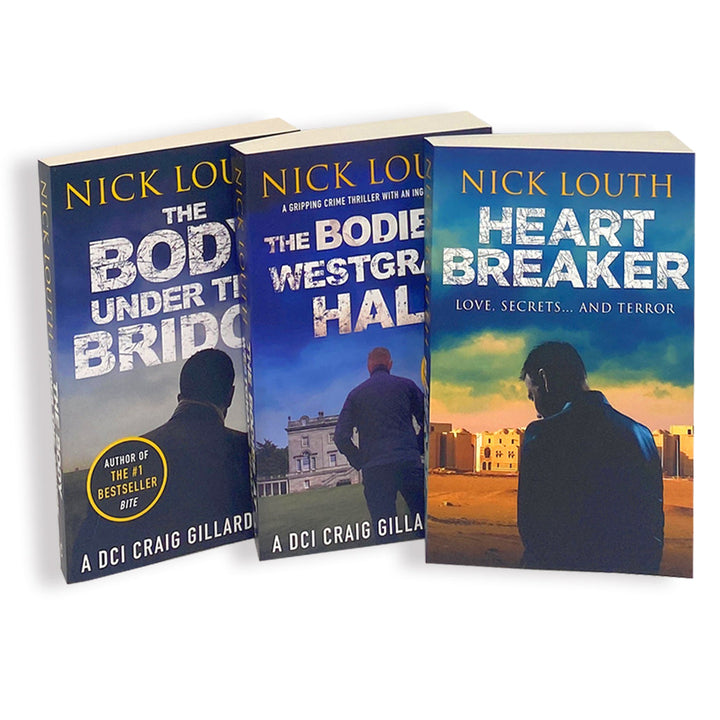 Nick Louth 3 Books Set Collection, Under the Bridge, Heart Break, Westgrave Hall