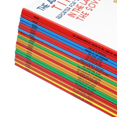 The Adventures of Tintin Box Set – 23 Classic Comic Book Stories by Hergé | Timeless Adventure & Mystery Series with Stunning Illustrations