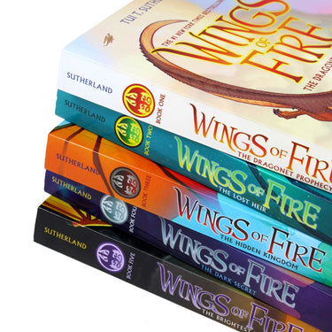 Wings of Fire 5 Books Boxset Collection By Tui T Sutherland - Ages 9-14