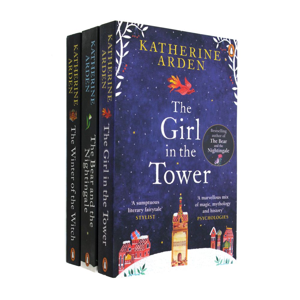 Photo of Katherine Arden Winternight Trilogy on a White Background