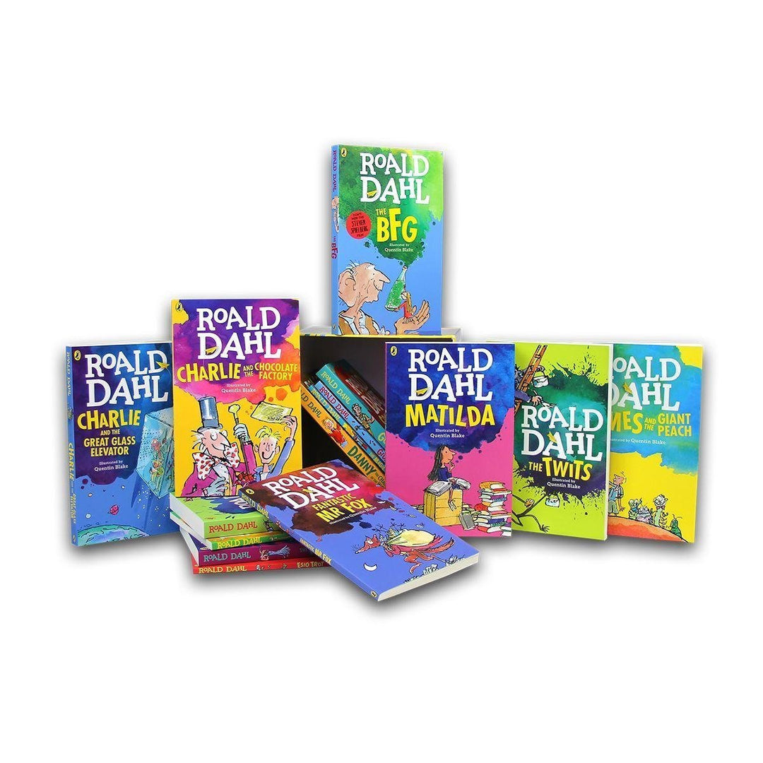 Roald Dahl 15 Books Box Set Collection Going Solo, Matilda