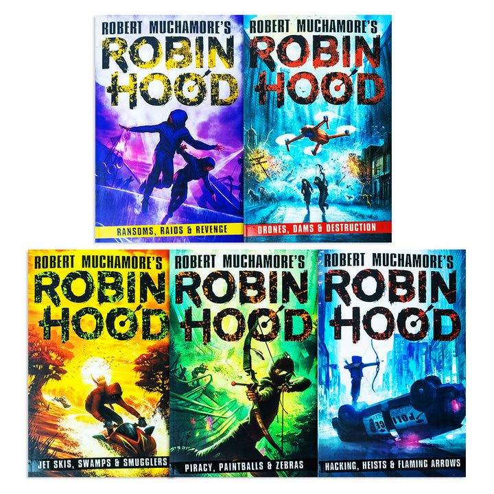 Robert Muchamore Robin Hood Series 5 Books Collection Set