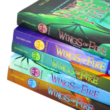 Wings of Fire: The Jade Mountain Prophecy Book Set (Books 6–10) – Dragon Fantasy Series by Tui T. Sutherland | Epic Kids Fiction for Ages 9–14