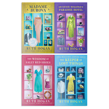 Ruth Hogan 4 Book Set– The Keeper of Lost Things, Sally Red Shoes, Queenie Malone & Madame Burova| Fiction, novels, storytelling, bestseller