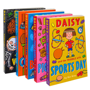 Daisy and the Trouble 5 Books Collection Set Series 2 By Kes Gray Paperback Sports Day, Vampires...