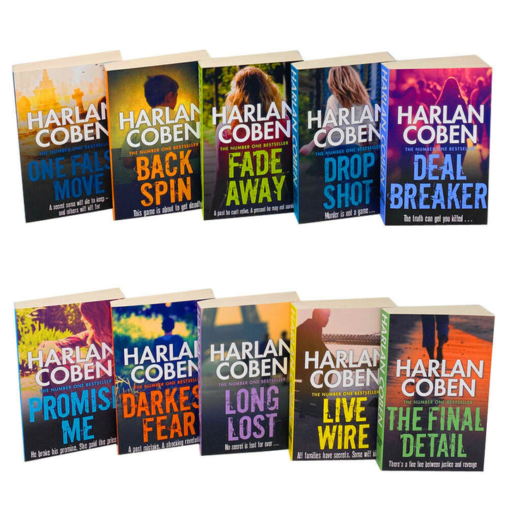 Harlan Coben Myron Bolitar Series Collection 1-10 Books Set, Deal Breaker, Drop Shot...