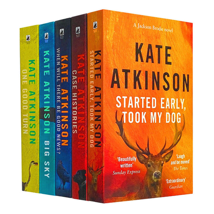 Kate Atkinson 5 Book Set Collection, A Jackson Brodie Novel, Started Early, Took My Dog...