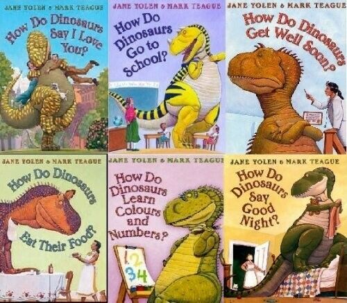 How Do Dinosaurs Collection 6 Books Collection Set Get Well Soon Say I Love You