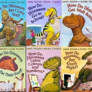 How Do Dinosaurs Collection 6 Books Collection Set Get Well Soon Say I Love You