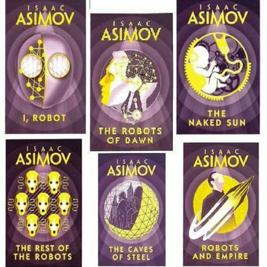 Isaac Asimov Robot Series 6 Books Collection Set Inc The Robots of Dawn, I Robot