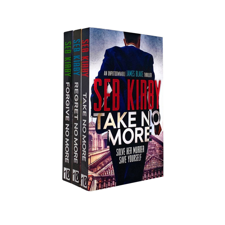 James Blake Thrillers Collection 3 Book Set By Seb Kirby Inc Regret No More