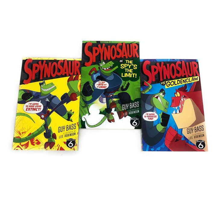 Spynosaur 3 Books Set Collection By Guy Bass Inc The Spys The Limit, Goldenclaw