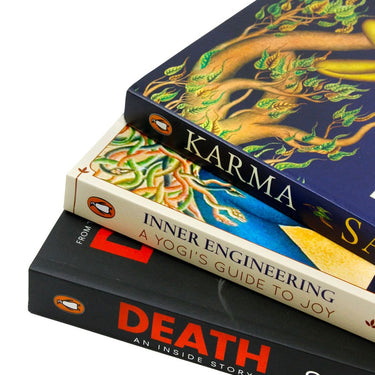 Sadhguru: A Yogi's Guide 3 Books Collection Set – Inner Engineering, Karma & Death – Spiritual Growth, Wisdom, and Self-Discovery