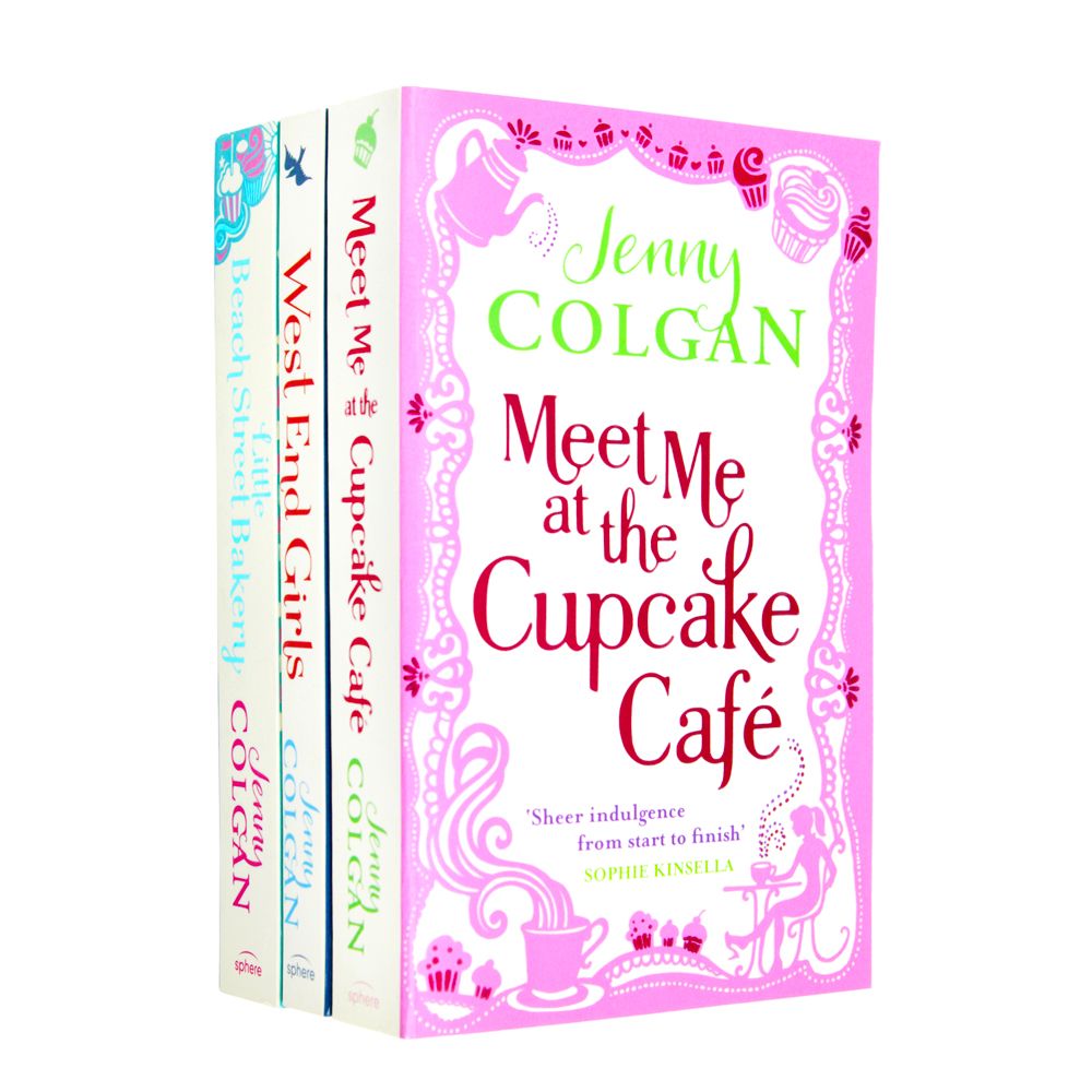 Jenny Colgan Meet Me at the Cupcake Cafe 3 Books Set on a White Background