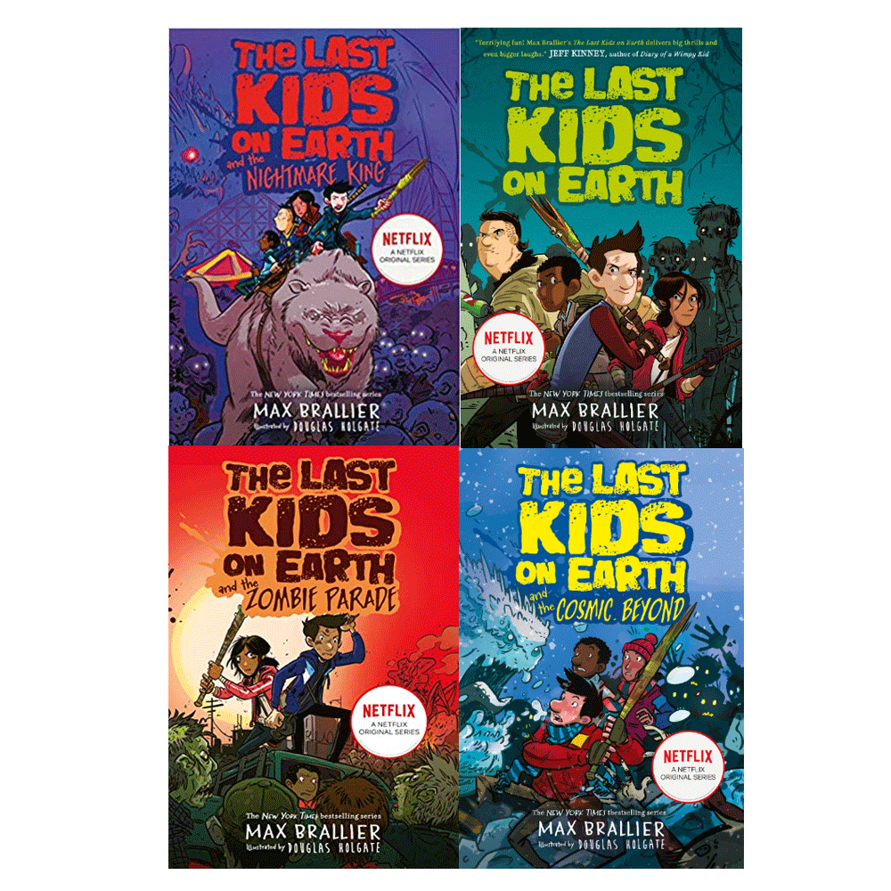 The Last Kids on Earth Collection 4 Books Set By Max Brallier Netflix Original