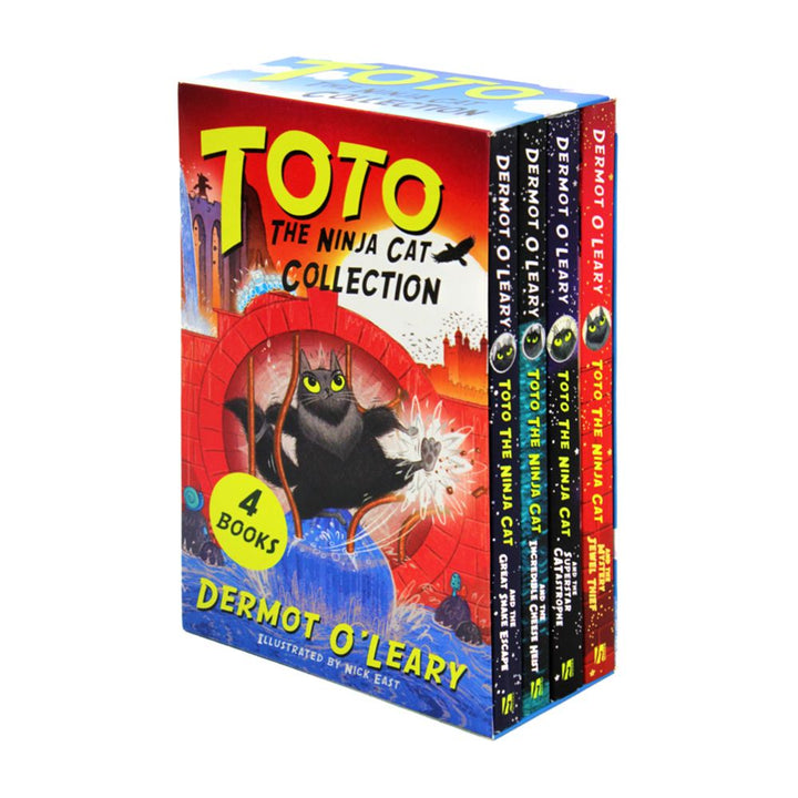 Toto the Ninja Cat Series 4 Books Collection Set By Dermot OLeary