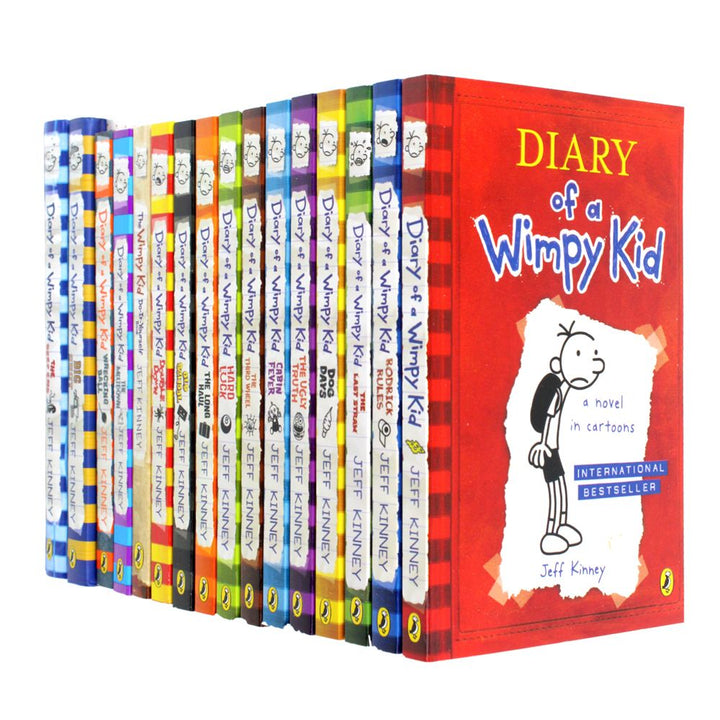 Photo of Diary of a Wimpy Kid 16 Book Collection Set by Jeff Kinney on a White Background