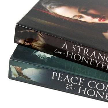 A photo of Anna Jacobs 2 Books Set (A Stranger in Honeyfield & Peace Comes to Honeyfield) on a White Background