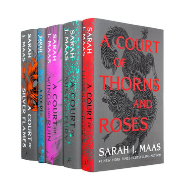 A Court of Thorns and Roses 5 Books Box Set by Sarah J. Maas | Fantasy Romance Series, Epic Adventure,Young Adult Fiction, Bestselling Novels Collection