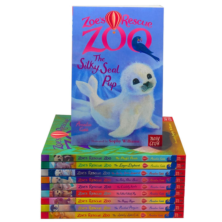 Zoe's Rescue Zoo Collection 10 Books Set (The little Llama,Happy Hippo..) By Amelia Cobb