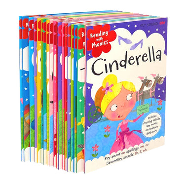 Fairy Tale Phonics Book Set for Kids – 20 Fun & Educational Early Reader Stories | Build Literacy & Reading Skills |Perfect for Bedtime & Learning Fun
