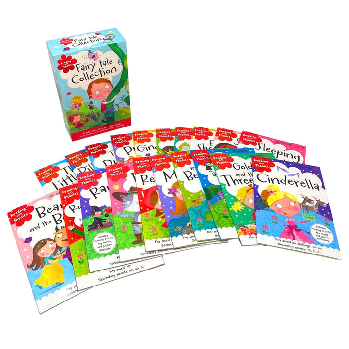 Fairy tale Collection Reading with Phonics 20 Books Box Set by Make Believe Ideas