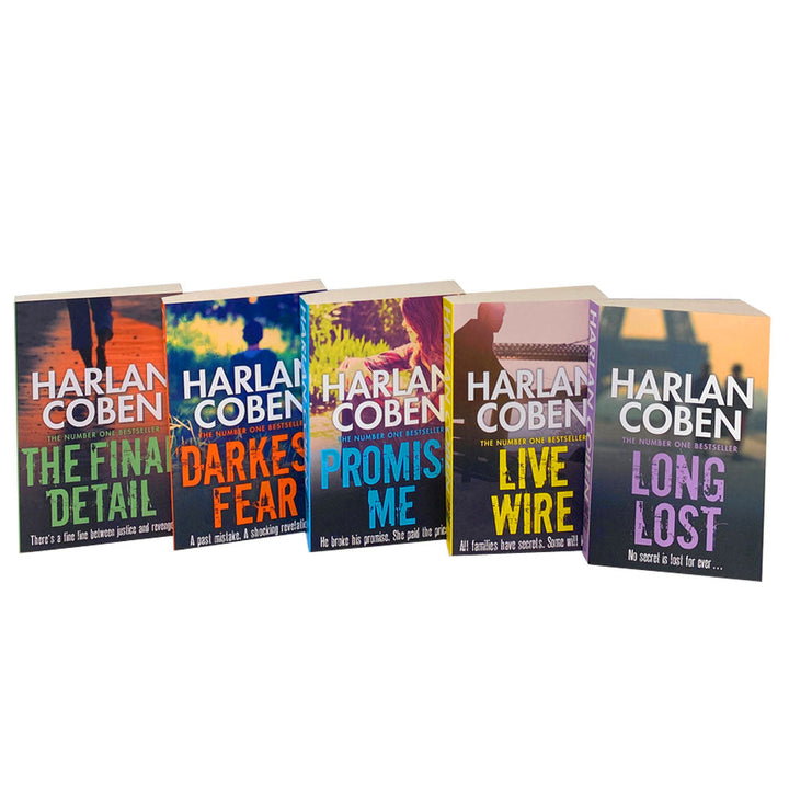 Harlan Coben 5 Book Set, The Final Detail, Darkest Fear, Promise Me...