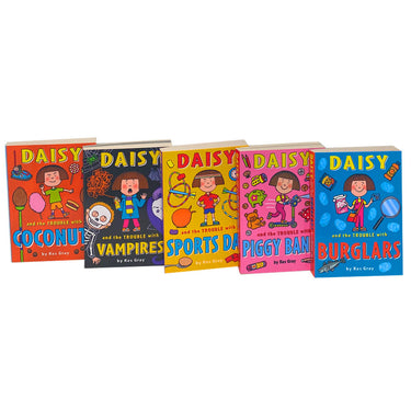 Daisy and the Trouble 5 Books Collection Set Series 2 By Kes Gray Paperback Sports Day, Vampires...