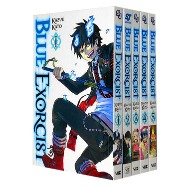 Blue Exorcist Volume 1-5 Collection 5 Books Set, Series 1, by Kazue Kato
