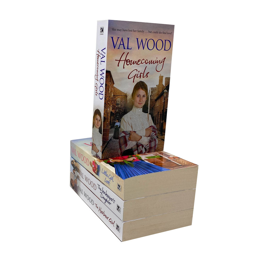 Val Wood Collection Series 4 Books Set The Harbour Girl, Little Girl