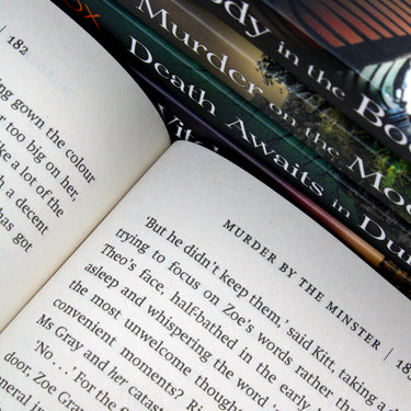 The Kitt Hartley Yorkshire Mysteries Series 5 Books Collection Set By Helen Cox(Murder by the Minster, A Body in the Bookshop, Murder on the Moorland, Death Awaits in Durham,)