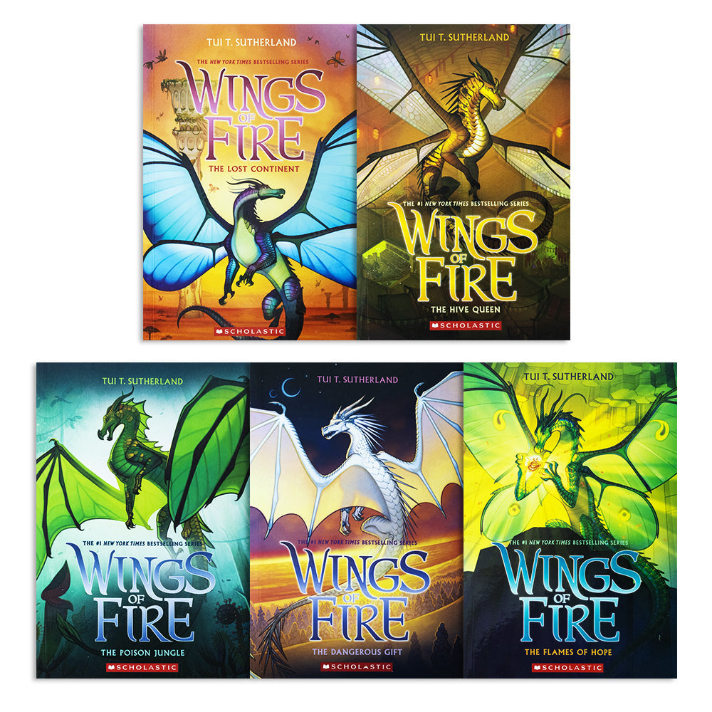 Wings of Fire Series 5 Books Box Set. Books 11 - 15 By Tui T. Sutherland