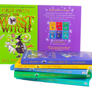 The Worst Witch Collection – 7 Book Set by Jill Murphy | Magical & Funny Children's Stories | Witches, Spells,Adventures & School Life – Puffin Series