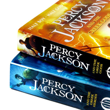Percy Jackson 2 book set ( Greek Heroes, Greek Gods) By Rick Riordan