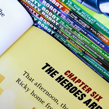 Ricky Ricotta Mighty Robot Collection 9 Books Set By Dav Pilkey (Ricky Ricotta's Mighty Robot, The Mutant Mosquitoes from Mercury, The Video Vultures from Venus, the Mecha-Monkeys from Mars & More)