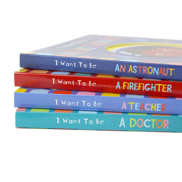 I Want To Be A.. Early Career Books for Curious Minds – 4 Book Children's Set by Richard Merritt | Educational, Interactive Stories with Mirror Ending