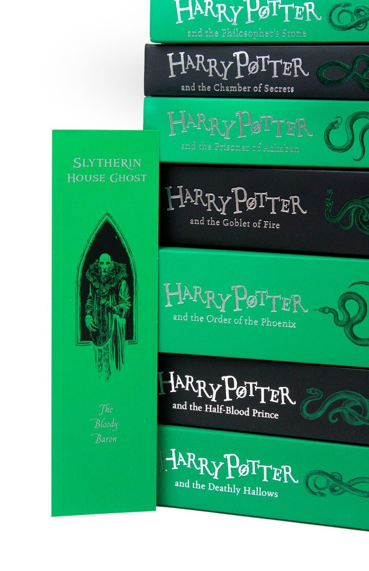 Harry Potter Slytherin House Editions Paperback Set: J.K. Rowling - 7 books Set  (No Box)