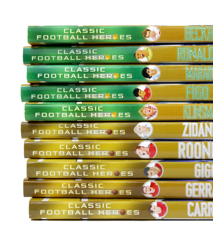 Classic Ultimate Football Heroes Legend Series Collection 10 Books Set Pack Zidane Beckham