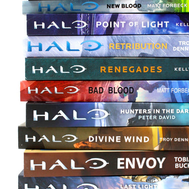 Halo Collection 10 Books Set (Hunters in the Dark, Last Light, New Blood, Envoy, Retribution, Smoke and Shadow, Bad Blood, Renegades, Point of Light & Divine Wind)